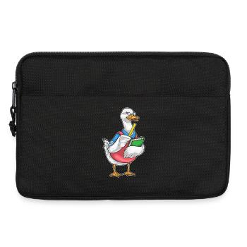 Ente Mathe Lehrer Schule - Laptoptasche 13" - Schwarz - Vorne