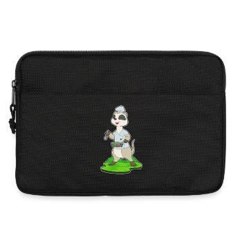 Erdmännchen Koch Pfanne Kochen - Laptoptasche 13" - Schwarz - Vorne