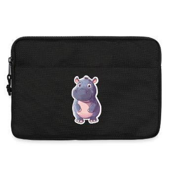 Nilpferd - Laptoptasche 13" - Schwarz - Vorne