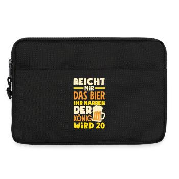 Lustiges Geschenk Zum 20. Geburtstag - Laptoptasche 13" - Schwarz - Vorne
