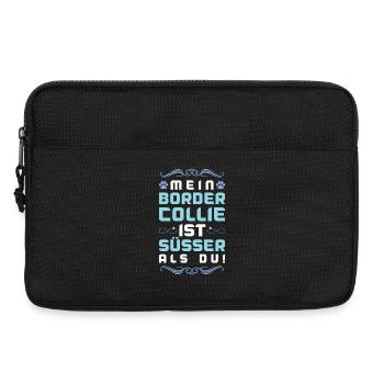 Dicton de chien Border Collie - Sacoche pour ordinateur portable 13 pouces - noir - Devant