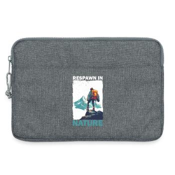 Alpiniste avec sac à dos dans les montagnes Jeux - Sacoche pour ordinateur portable 13 pouces - gris chiné - Devant