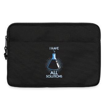Chemie Chemiker Chemielehrer Lustig Wissenschaft - Laptoptasche 13" - Schwarz - Vorne