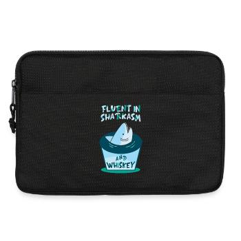 Whiskey Spruch Whiskeytrinker Whiskeyliebhaber - Laptoptasche 13" - Schwarz - Vorne