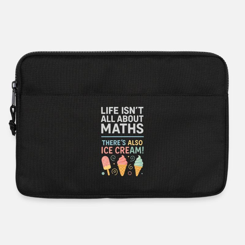 Life isn't just math There are also - Laptop bag 13" - black