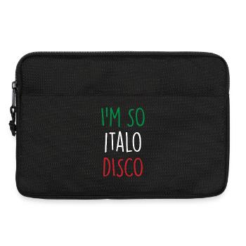 Italo Disco - Sacoche pour ordinateur portable 13 pouces - noir - Devant