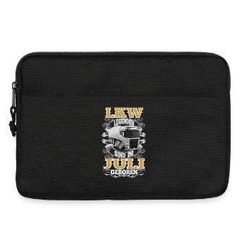 Lkw Fahrer Geburtstag Juli - Laptoptasche 13" - Schwarz - Vorne