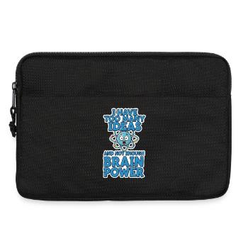 Brain Power Comic Shirt Gift - Laptop bag 13" - black - Front