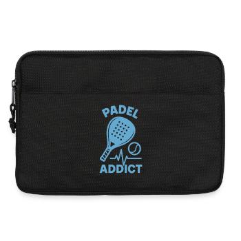 Padel Addict Padel Joueur de Tennis Drôle - Sacoche pour ordinateur portable 13 pouces - noir - Devant
