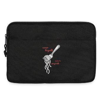 Never Forgetti Spaghetti Fork Drawing - Laptop bag 13" - black - Front