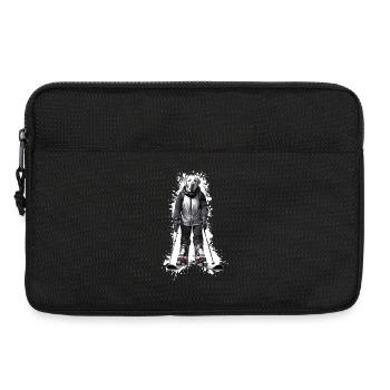 Labrador Hund Ski Skifahren - Laptoptasche 13" - Schwarz - Vorne