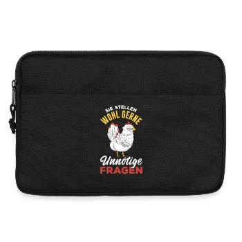 They probably like to ask unnecessary questions - Laptop bag 13" - black - Front