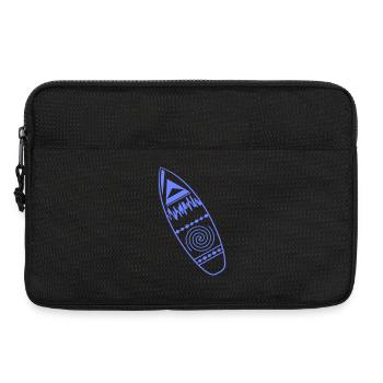 Surfboard Pattern - Laptop bag 13" - black - Front