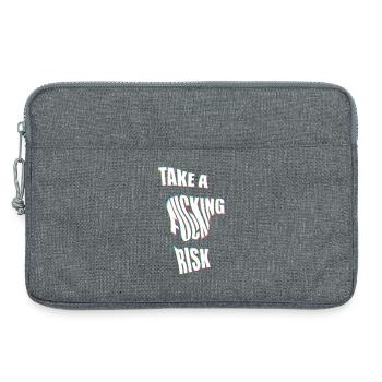 Take a Risk - Laptoptasche 13" - Grau meliert - Vorne