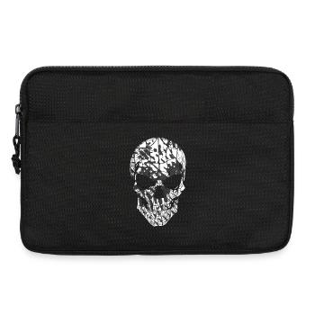 Skull Camouflage Pattern Black White - Laptop bag 13" - black - Front