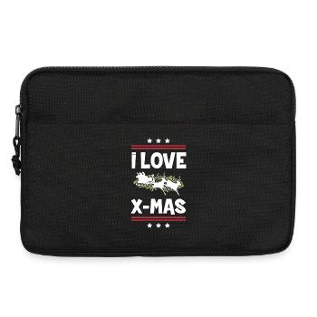 I love Xmas Christmas - Laptop bag 13" - black - Front