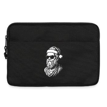 Weihnachtsmann Sonnenbrillen Pop Art - Laptoptasche 13" - Schwarz - Vorne