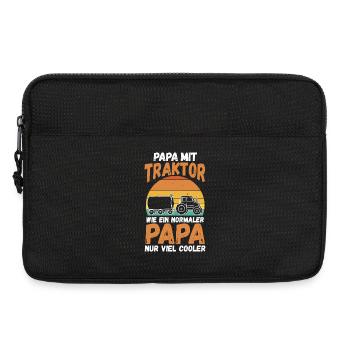 Landwirt Bauernhof Farmer Bauer Papa Vater Traktor - Laptoptasche 13" - Schwarz - Vorne
