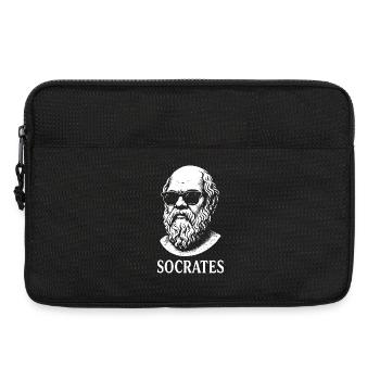 Socrate dans les ombres - Sacoche pour ordinateur portable 13 pouces - noir - Devant