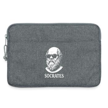 Socrates in Shades - Laptop bag 13" - heather grey - Front