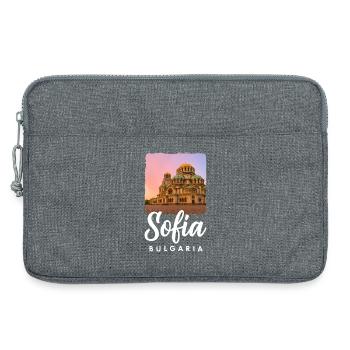 Sofia Bulgarie - Sacoche pour ordinateur portable 13 pouces - gris chiné - Devant