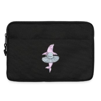 Danse ballerine du dauphin - Sacoche pour ordinateur portable 13 pouces - noir - Devant