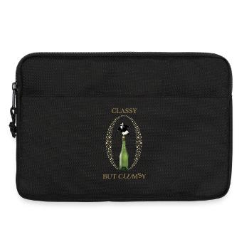 Classy Clumsy Pinguin - Laptoptasche 13" - Schwarz - Vorne