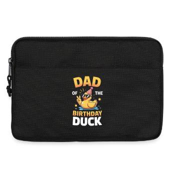 Papa du canard d’anniversaire - Sacoche pour ordinateur portable 13 pouces - noir - Devant
