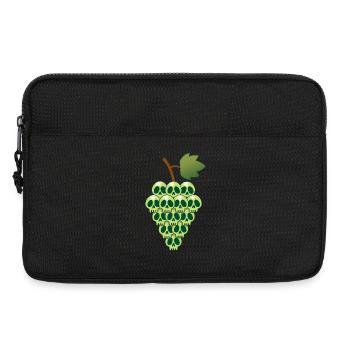 Grape skulls - Laptop bag 13" - black - Front