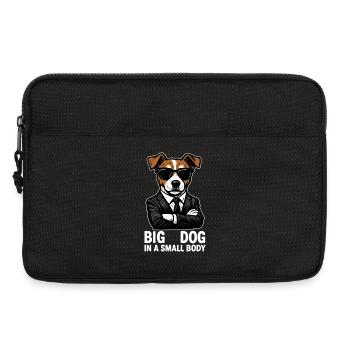 Jack Russell Terrier Anzug Chef Hund Geschenk - Laptop bag 13" - black - Front