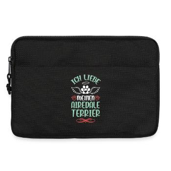 J’adore mon Airedale Terrier - Sacoche pour ordinateur portable 13 pouces - noir - Devant
