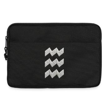 Eindhoven Vibes origami-bestickter Look (gedruckt) - Laptoptasche 13" - Schwarz - Vorne