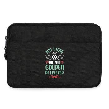 I love my golden retriever - Laptop bag 13" - black - Front