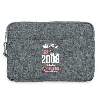 2008 – Originale – Exemplaire unique - Sacoche pour ordinateur portable 13 pouces - gris chiné - Devant