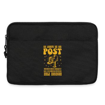 Postboten ICH ARBEITE BEI DER POST VON MIR WIRD - Laptoptasche 13" - Schwarz - Vorne