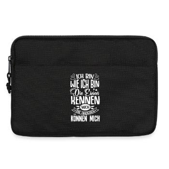 I'm the way I am, the one who can know me - Laptop bag 13" - black - Front