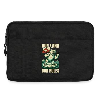 Our Land Our Rules Greenland Is Not For Sale - Laptoptasche 13" - Schwarz - Vorne