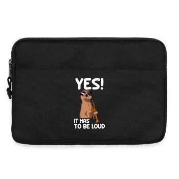 Yes! it has to be loud trumpet player - Laptop bag 13" - black - Front