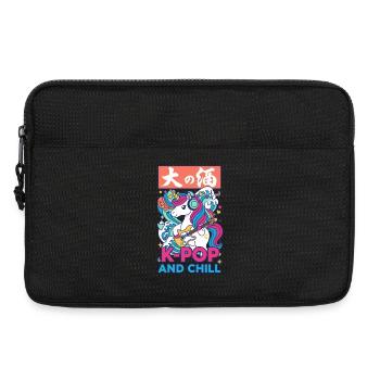 Cute Unicorn K-Pop And Chill Korean Music Anime - Laptop bag 13" - black - Front