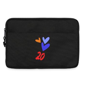 20. 20th ANNIVERSARY. 20 YEARS ANNIVERSARY. 20 YEARS. - Laptop bag 13" - black - Front