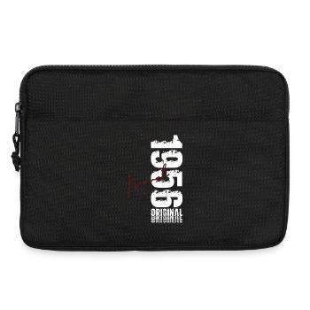 Cadeau du 70e anniversaire Mari Femme Mars 1956 - Sacoche pour ordinateur portable 13 pouces - noir - Devant