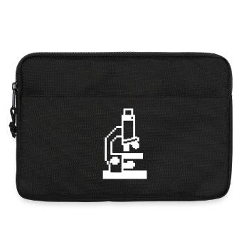 Pixel Mikroskop 8-Bit Labor - Laptoptasche 13" - Schwarz - Vorne