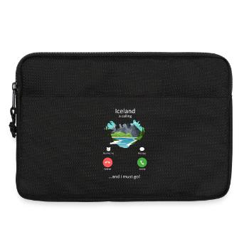 L’Islande m’appelle et je dois voyager Art - Sacoche pour ordinateur portable 13 pouces - noir - Devant