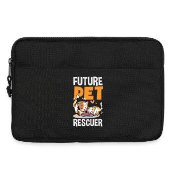 Future Animal Rescuer Adopt Animal Rights - Laptop bag 13" - black - Front