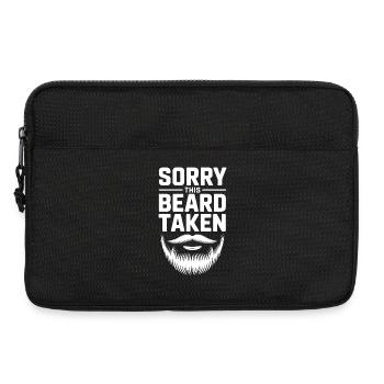Désolé que cette barbe soit enlevée - Sacoche pour ordinateur portable 13 pouces - noir - Devant
