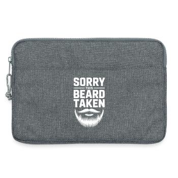 Désolé que cette barbe soit enlevée - Sacoche pour ordinateur portable 13 pouces - gris chiné - Devant