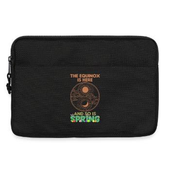 Blüte mit Ostara Frohe Ostermärz-Tagundnachtgleiche - Laptoptasche 13" - Schwarz - Vorne
