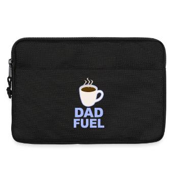 Dad Fuel – Kaffeebetriebenes Papa-Design - Laptoptasche 13" - Schwarz - Vorne