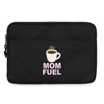Mom Fuel – Coffee Powered Mom Design - Laptoptasche 13" - Schwarz - Vorne