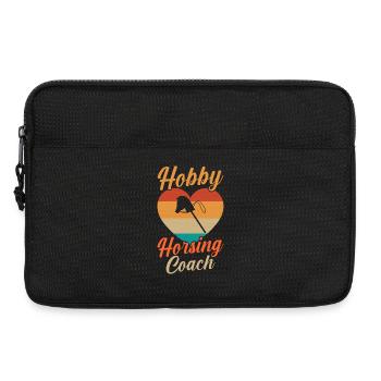 Steckenpferd Hobbyhorse Hobby Horsing - Laptoptasche 13" - Schwarz - Vorne